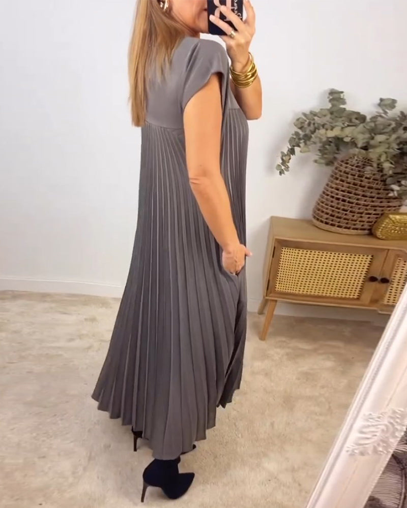 Phoebe™ - Pleated Long Dress