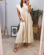 Phoebe™ - Pleated Long Dress