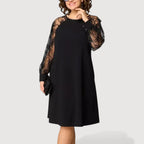 EVELYN – CLASSIC LACE SLEEVE DRESS