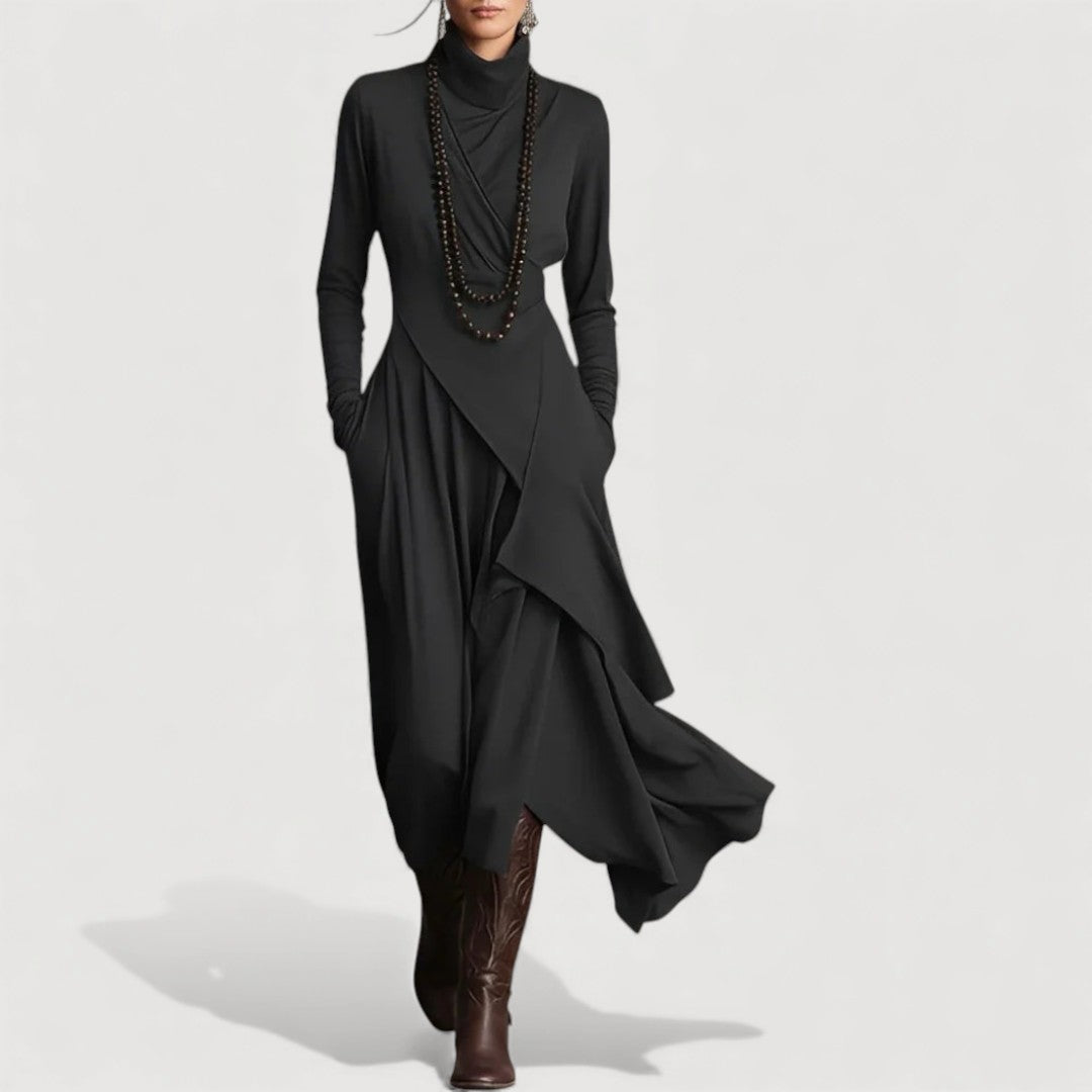 SALLIE – DRAPED MAXI DRESS