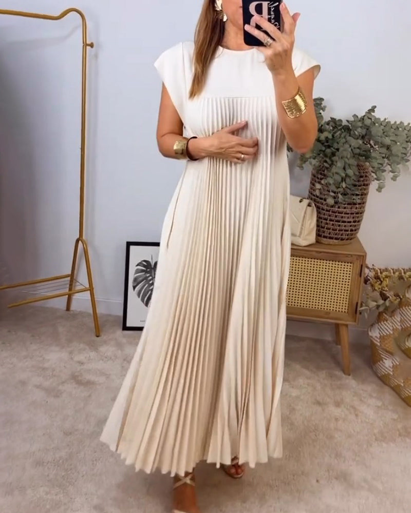 Phoebe™ - Pleated Long Dress
