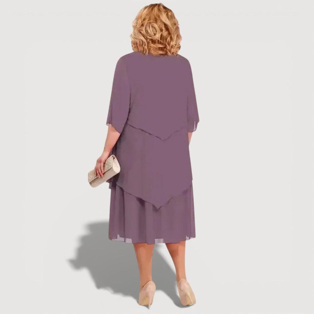 JENIFER – LAYERED MIDI DRESS