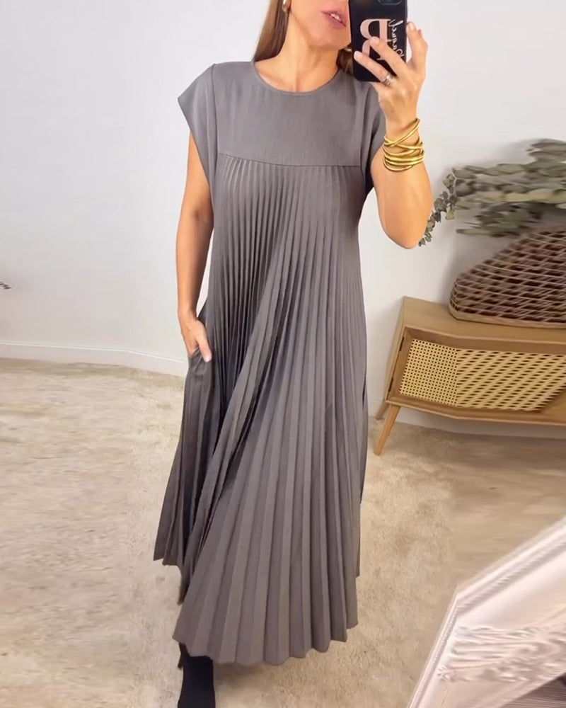Phoebe™ - Pleated Long Dress