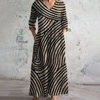 Ella™ - Vintage Striped Dress