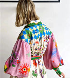 Zoey™ - Vintage Maxi Dress with Lantern Sleeve