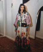 Zoey™ - Vintage Maxi Dress with Lantern Sleeve