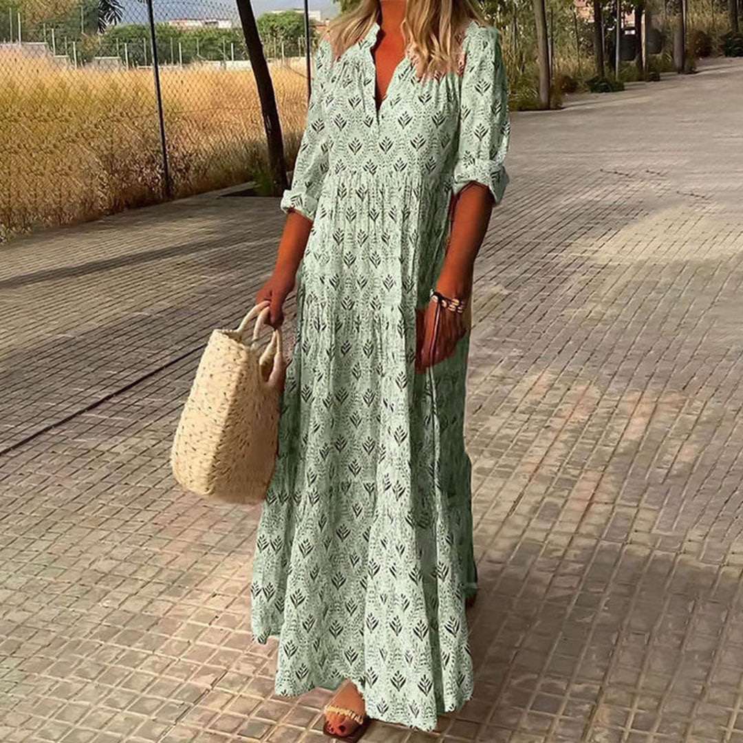 Charlotte™ - Long Sleeves Boho Dress
