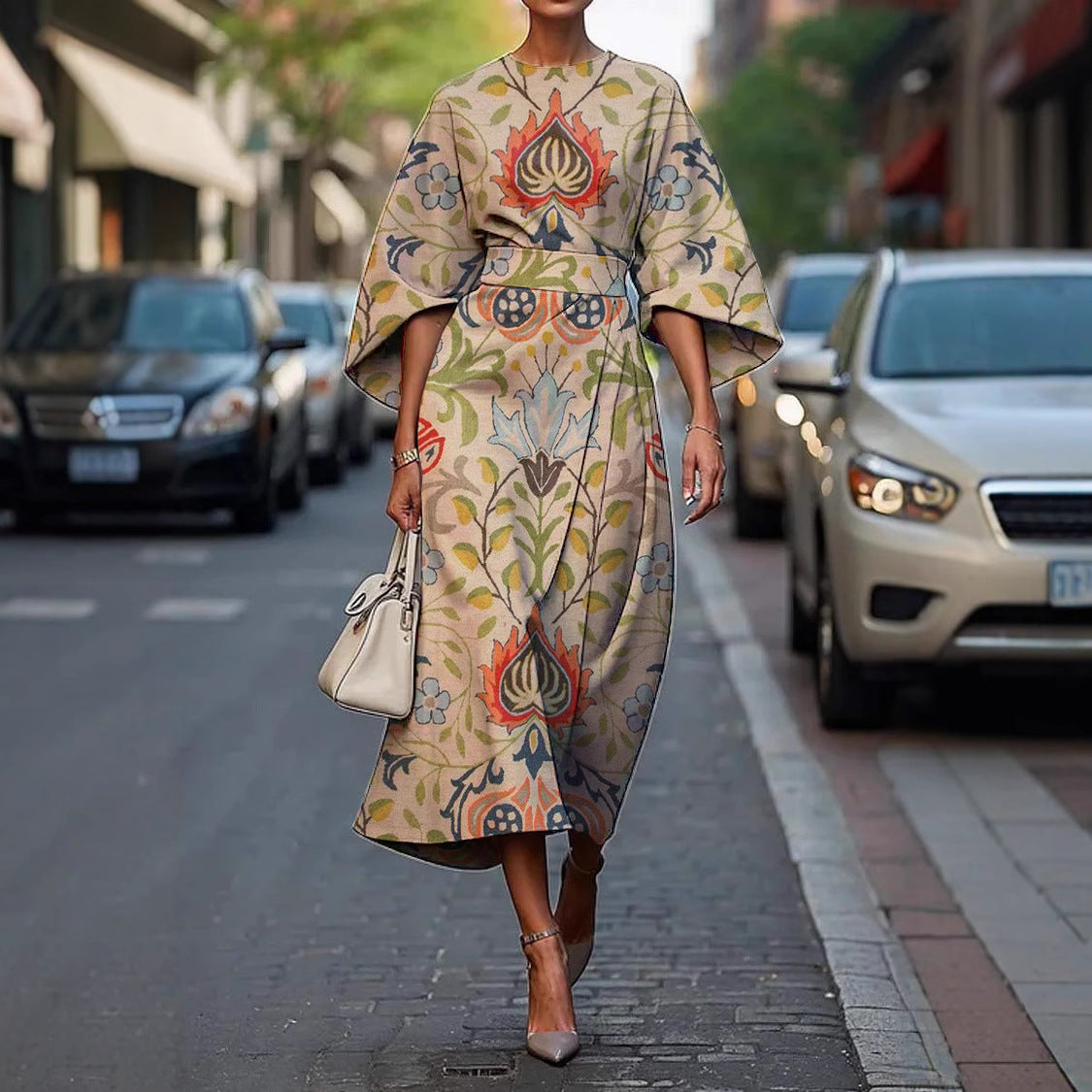 Melody™ - Elegant Dress with Round Neck