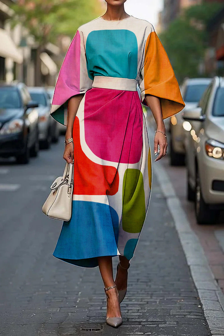 Melody™ - Elegant Dress with Round Neck