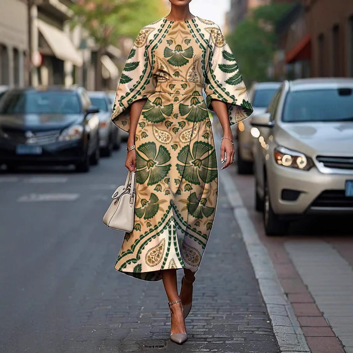 Melody™ - Elegant Dress with Round Neck