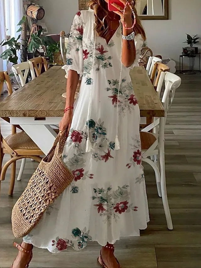 Charlotte™ - Casual Floral Maxi Dress