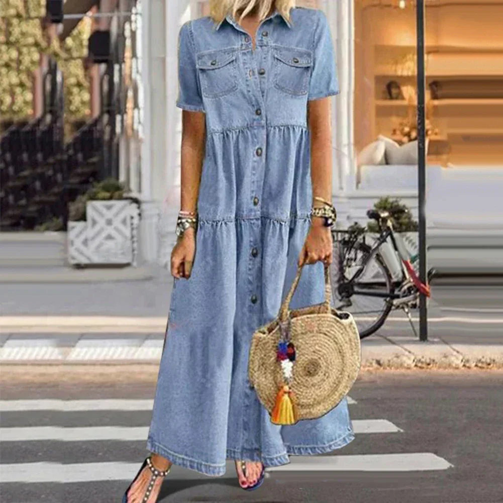 Sophie™ - Soft Denim Dress