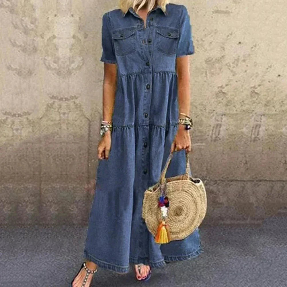 Sophie™ - Soft Denim Dress