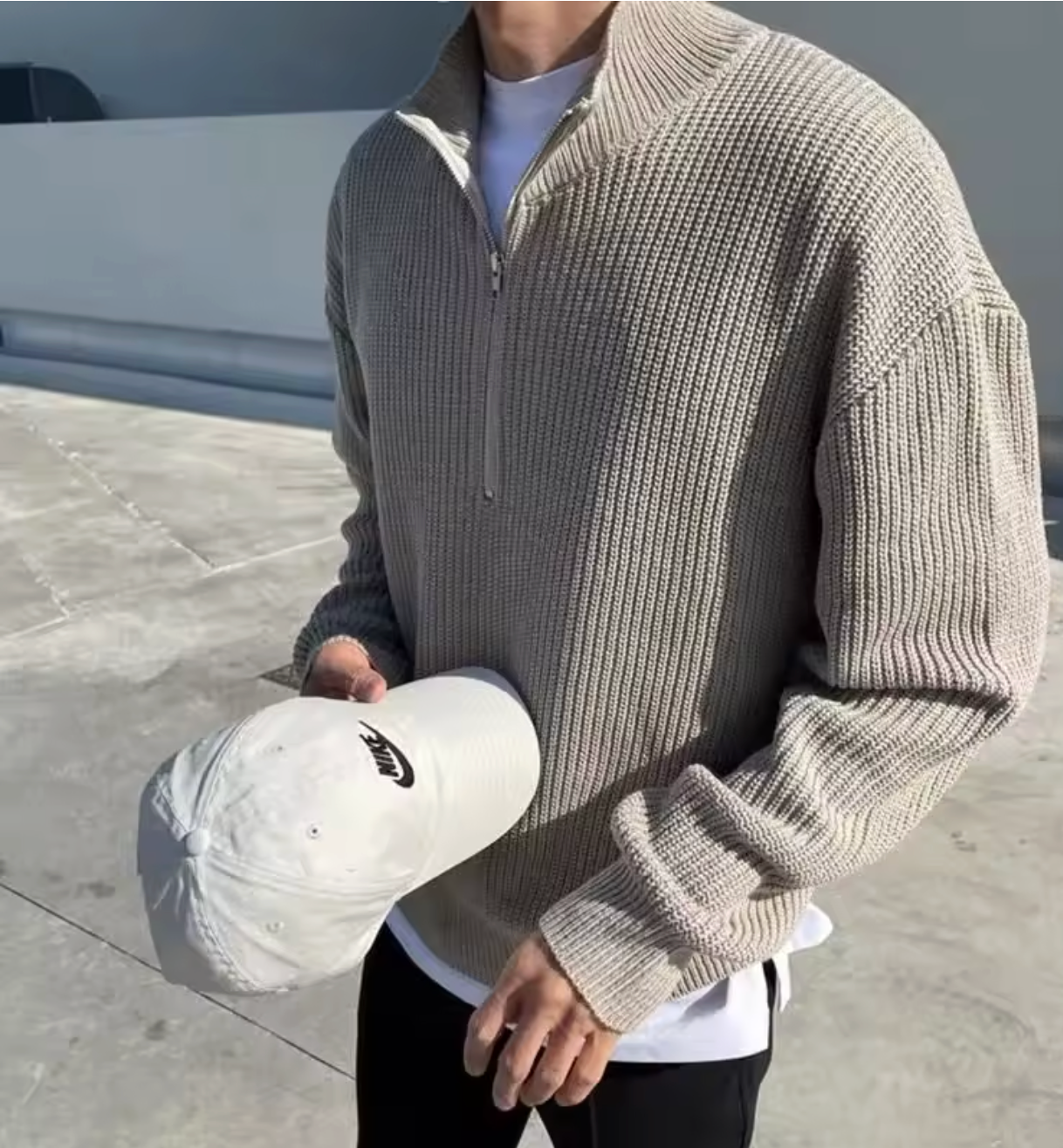 Brenton Half-Zip Sweater – Luxury & Comfort