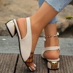 Livia | Pattern Ankle Strap Sandals