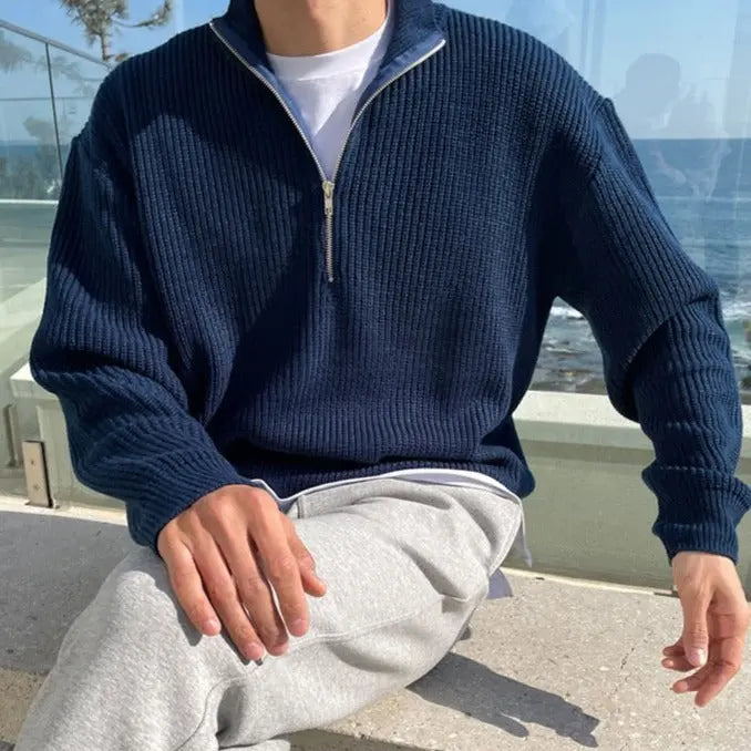 Brenton Half-Zip Sweater – Luxury & Comfort