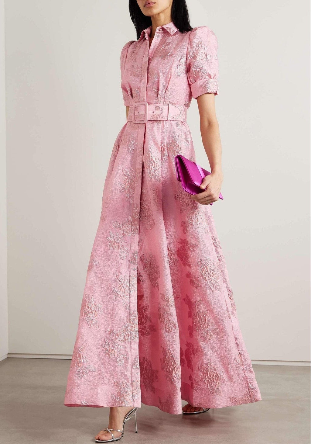 Anabella - Dress with Short Puff Sleeves